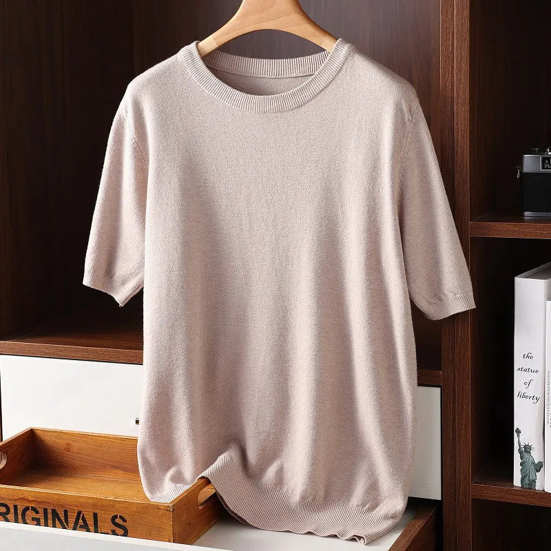 CASHMERE CREWNECK TEE